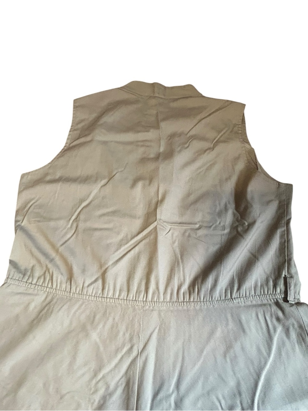 Vintage Murray Meisner Khaki Utility Midi Dress Made in USA Safari A-Line - Picture 10 of 14